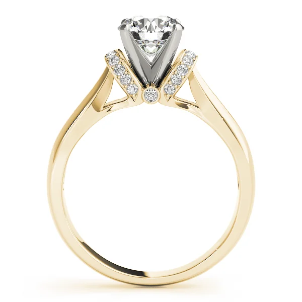 Accented Solitaire Engagement Ring - Image 6
