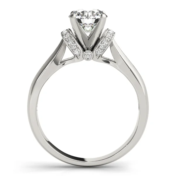 Accented Solitaire Engagement Ring - Image 2