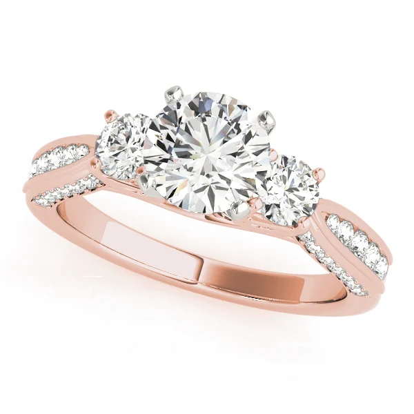 3-Stone Single Row Engagement Ring - Image 9