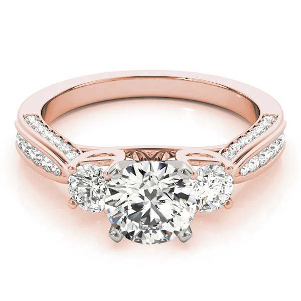 3-Stone Single Row Engagement Ring - Image 11