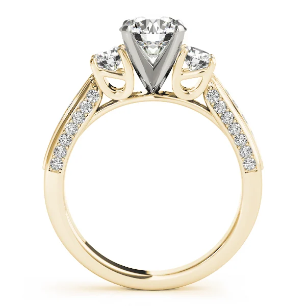 3-Stone Single Row Engagement Ring - Image 6