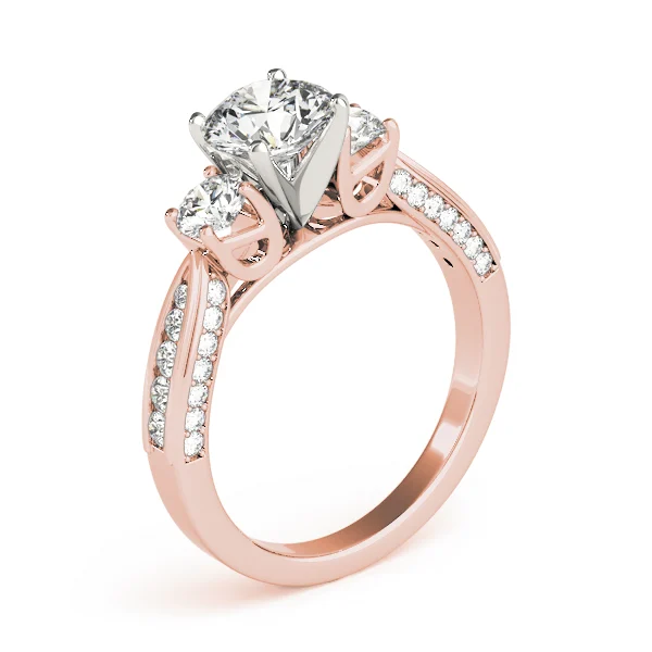 3-Stone Single Row Engagement Ring - Image 12