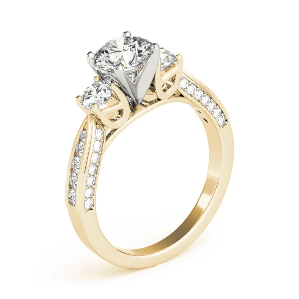 3-Stone Single Row Engagement Ring - Image 8