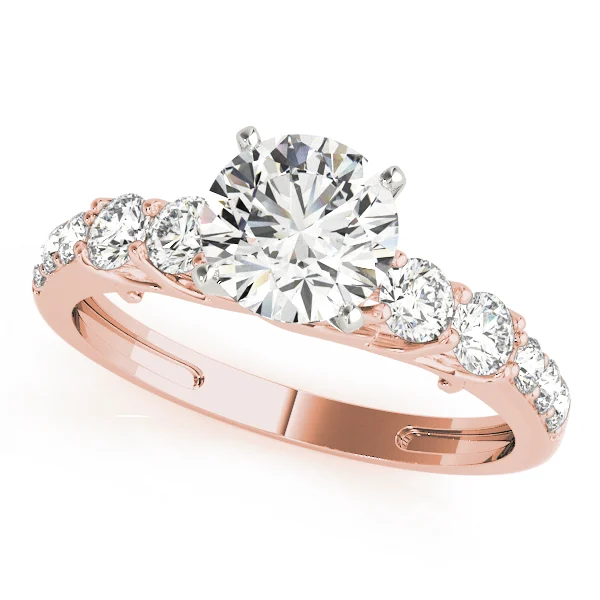 Single Row Prong Engagement Ring - Image 9