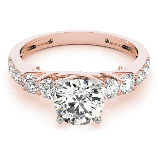 Single Row Prong Engagement Ring - Image 11