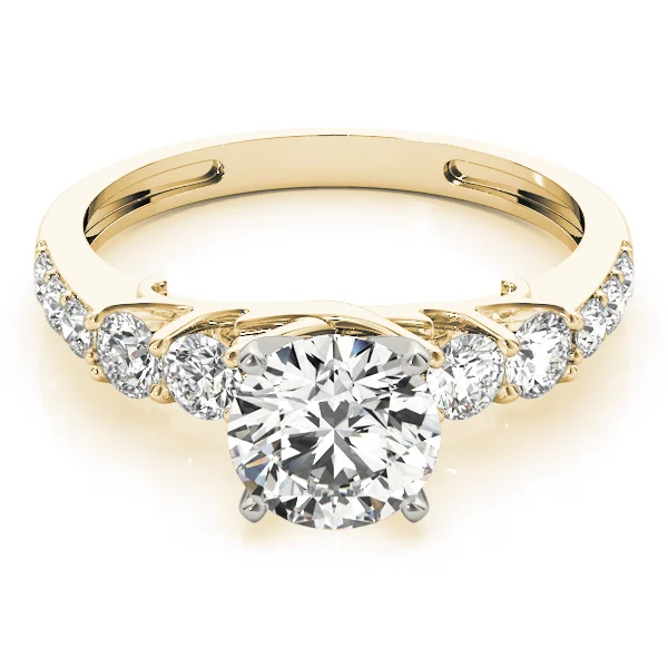 Single Row Prong Engagement Ring - Image 7