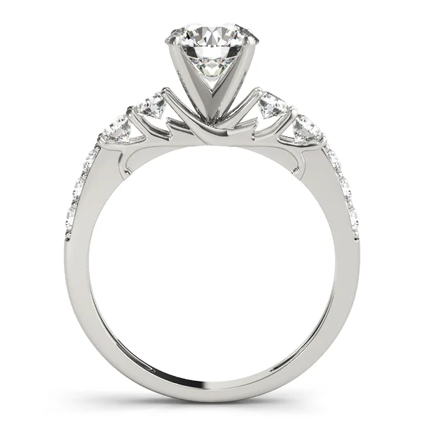 Single Row Prong Engagement Ring - Image 2