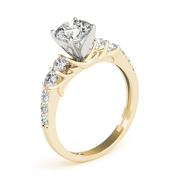 Single Row Prong Engagement Ring - Image 8