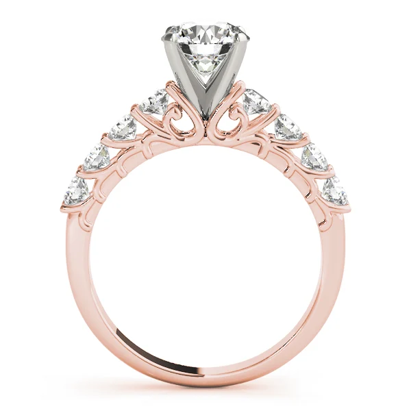 Single Row Shared Prong Engagement Ring - Image 10