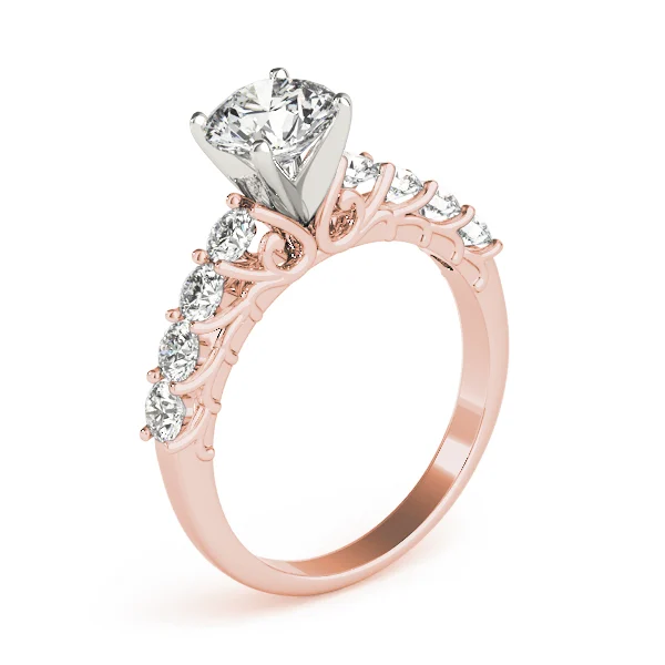 Single Row Shared Prong Engagement Ring - Image 12
