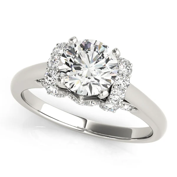 Solitaire Plus Round Engagement Ring