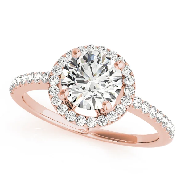 Accented Halo Engagement Ring - Image 9