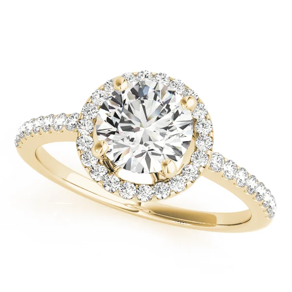 Accented Halo Engagement Ring - Image 5