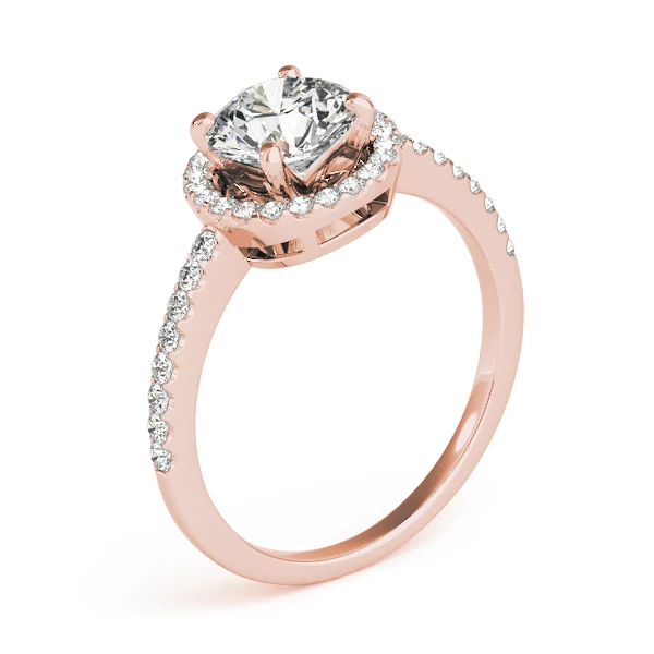 Accented Halo Engagement Ring - Image 12