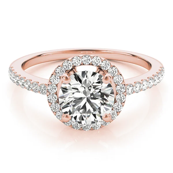 Accented Halo Engagement Ring - Image 11