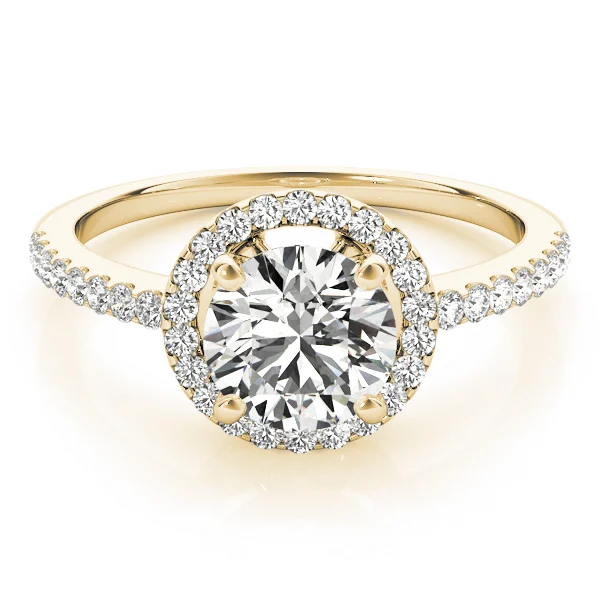 Accented Halo Engagement Ring - Image 7