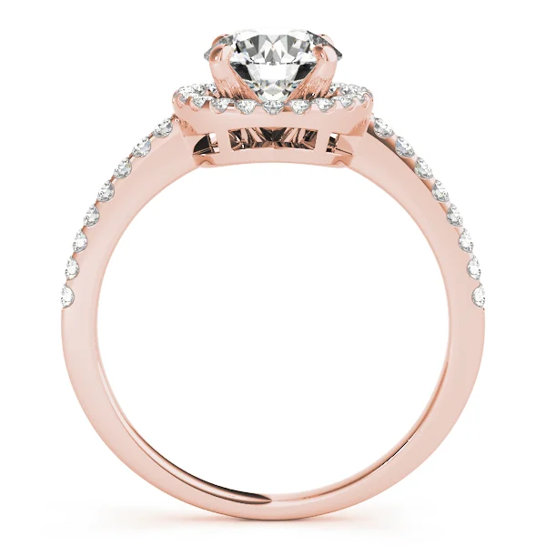 Accented Halo Engagement Ring - Image 10