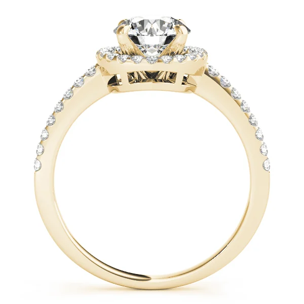 Accented Halo Engagement Ring - Image 6