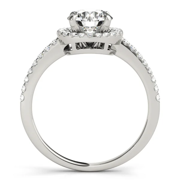 Accented Halo Engagement Ring - Image 2