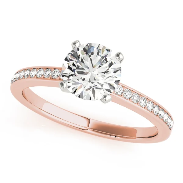Single Row Channel Set Engagement Ring - Image 7