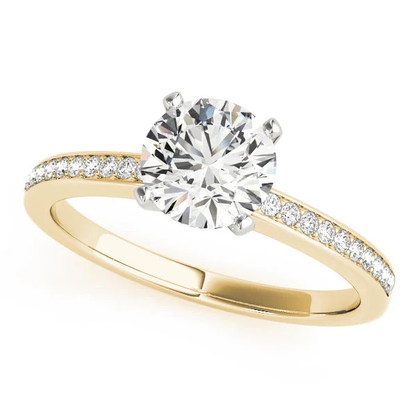 Single Row Channel Set Engagement Ring - Image 4