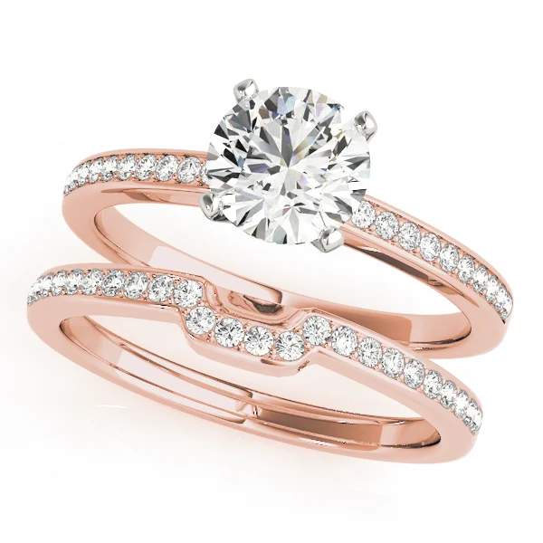 Single Row Channel Set Engagement Ring - Image 9