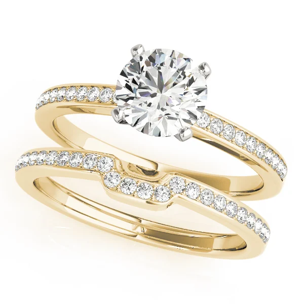 Single Row Channel Set Engagement Ring - Image 6