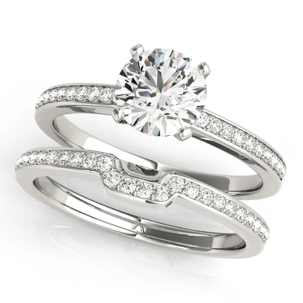 Single Row Channel Set Engagement Ring - Image 3