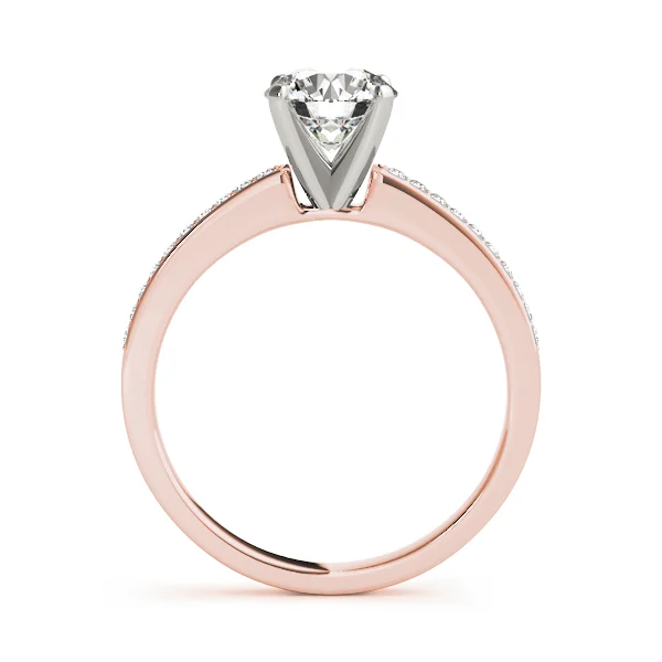 Single Row Channel Set Engagement Ring - Image 8