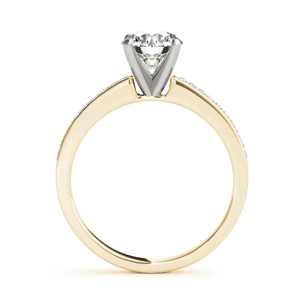 Single Row Channel Set Engagement Ring - Image 5