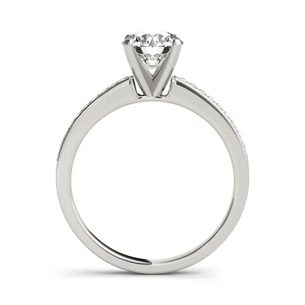 Single Row Channel Set Engagement Ring - Image 2