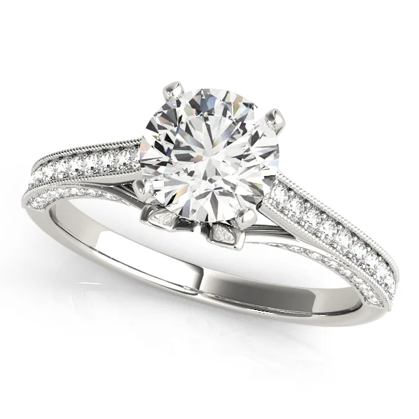 ENGAGEMENT RINGS SINGLE ROW PRONG