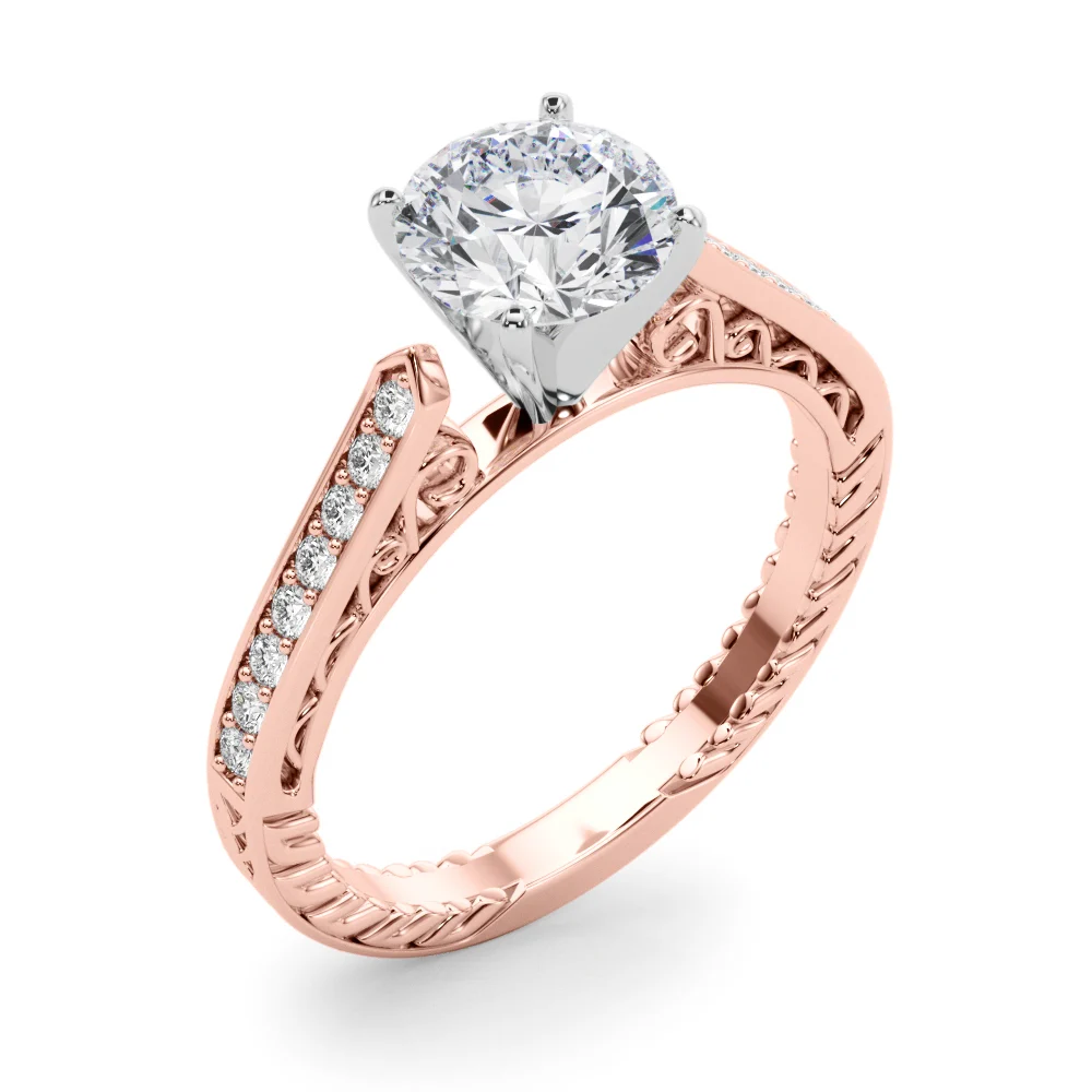 Vintage Inspired Engagement Ring - Image 11