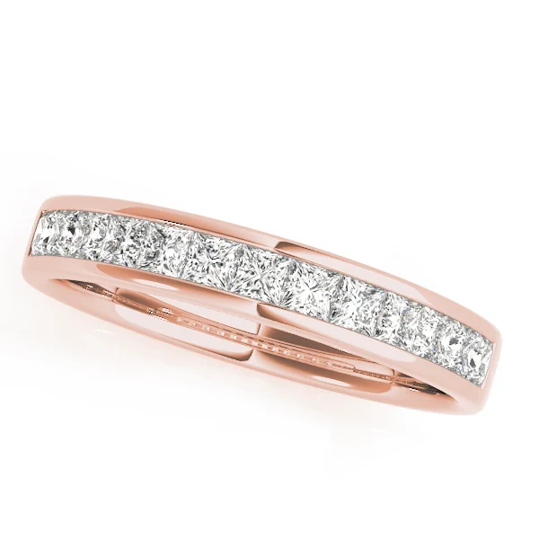 Channel Set Princess Cut Wedding Band - Image 5