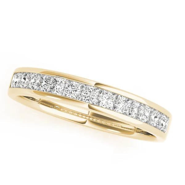 Channel Set Princess Cut Wedding Band - Image 3