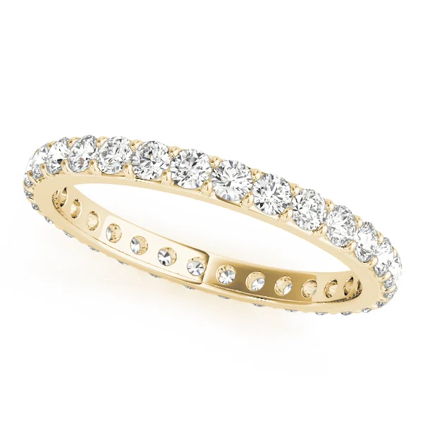 Shared Prong Eternity Wedding Band - Image 5