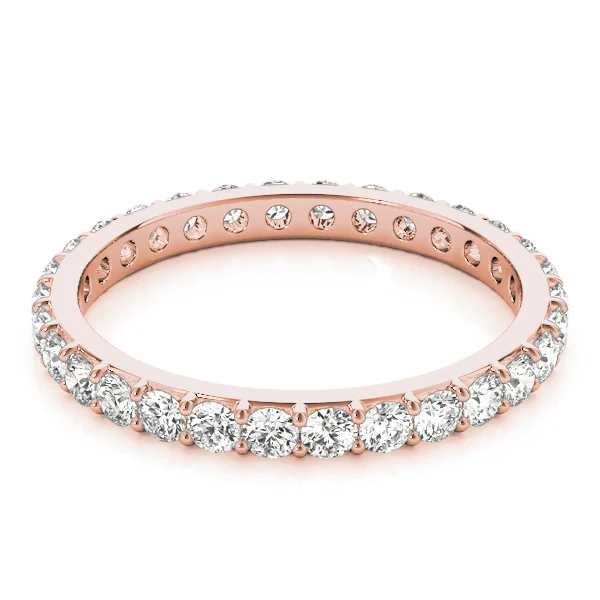 Shared Prong Eternity Wedding Band - Image 10