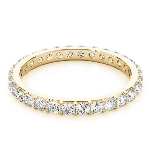 Shared Prong Eternity Wedding Band - Image 7
