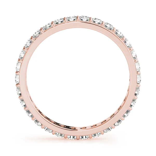 Shared Prong Eternity Wedding Band - Image 9