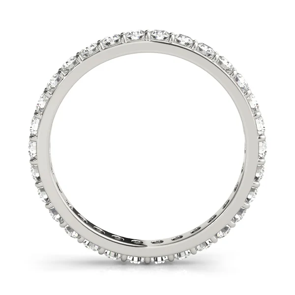 Shared Prong Eternity Wedding Band - Image 2
