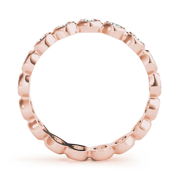 Bezel Set Eternity Wedding Band - Image 6
