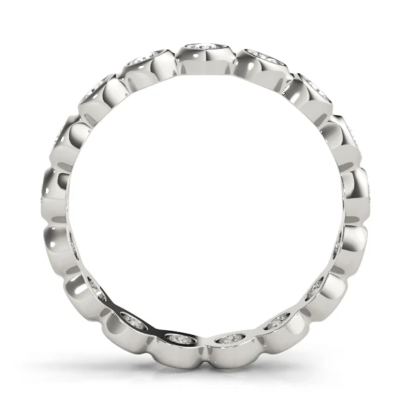 Bezel Set Eternity Wedding Band - Image 2