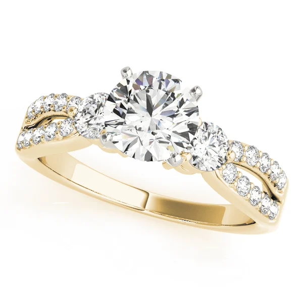 3-Stone Split Shank Engagement Rings - Image 5