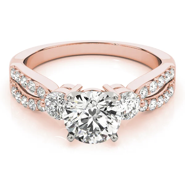 3-Stone Split Shank Engagement Rings - Image 11