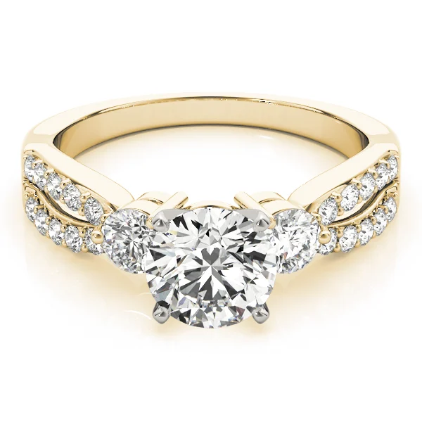 3-Stone Split Shank Engagement Rings - Image 7