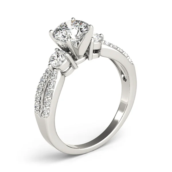 3-Stone Split Shank Engagement Rings - Image 4