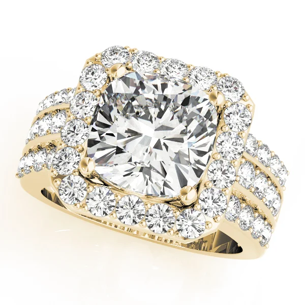 Multirow Halo Engagement Ring - Image 5