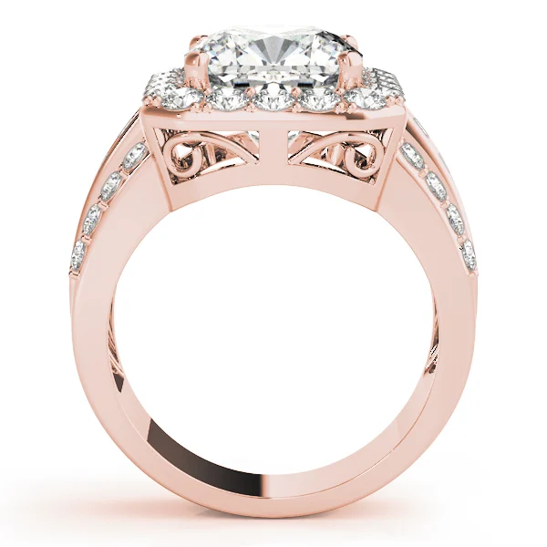 Multirow Halo Engagement Ring - Image 10