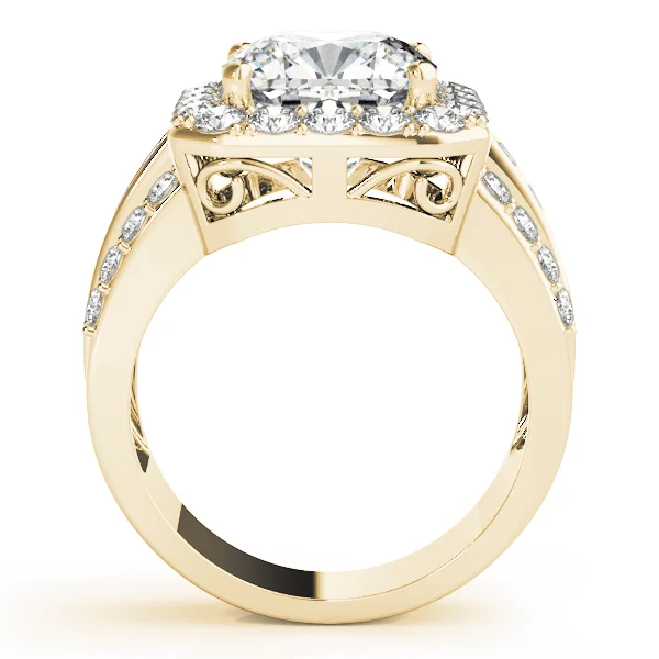 Multirow Halo Engagement Ring - Image 6