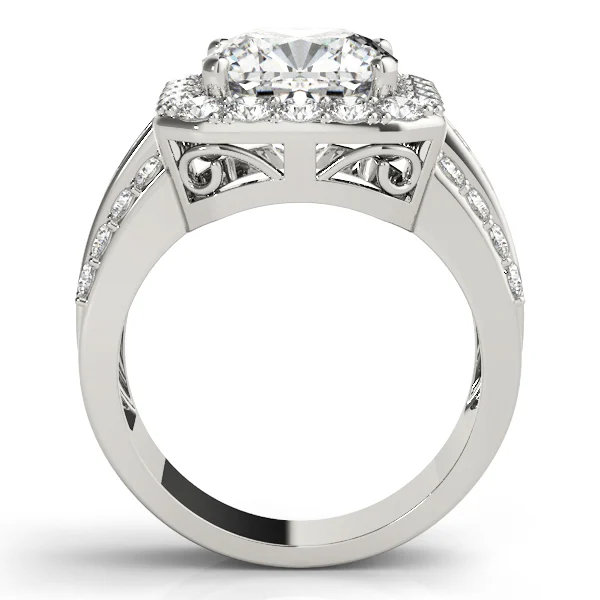 Multirow Halo Engagement Ring - Image 2